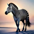 Beautiful zebra - ai generated image