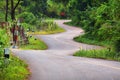 Beautiful zigzag road