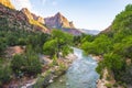 Beautiful Zion national park on sunny day,utah,usa Royalty Free Stock Photo