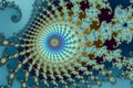 Beautiful zoom into the infinite mathematical mandelbrot set fractal