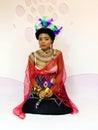 Beautiful Zulu bride in wedding attire Royalty Free Stock Photo