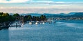 Beautiful Zurich lake and mountains