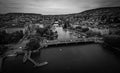 Beautiful Zurich lake in Switzerland from above