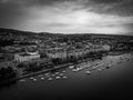 Beautiful Zurich lake in Switzerland from above