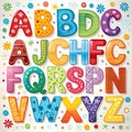 beautifull abc words Royalty Free Stock Photo