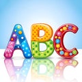 beautifull abc words Royalty Free Stock Photo