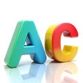 beautifull abc words Royalty Free Stock Photo
