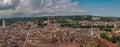 Beautifull aerial view of city Verona with red roofs, Italy Royalty Free Stock Photo