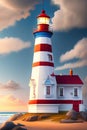 Beautifull alone lighthouse