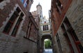 Beautifull Arch between Old Civil Registry and Town Hall, Bruges, Belgium.