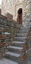 Stairs in a moorish fort in malaga