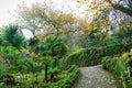 Beautifull gardens in Quinta da Regaleira. Sintra, Portugal