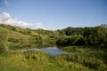 Beautifull Hill landscape in Romania Royalty Free Stock Photo