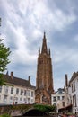 Beautifull historical tower of Bruges, Belgium