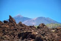 View of beautiful volcano Teide in summer
