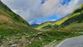 Beautifull Romania Transfagarasan road mountains clouds