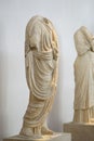 Beautifull statues in the of the archaeological site of Olympia Royalty Free Stock Photo