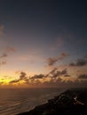 Beautifull sunset from parangtritis beach yogyakarta