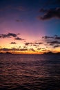 Beautifull sunset at the sea Royalty Free Stock Photo