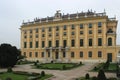 Beautifull view on Schonbrunn palace and gardens in Vienna, Austria