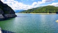 Beautifull view of Vidraru lake in summer Romania