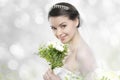Beautifull young woman as bride