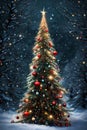 Beautifully adorned Christmas tree Royalty Free Stock Photo