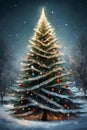 Beautifully adorned Christmas tree Royalty Free Stock Photo