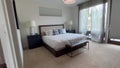 A beautifully appointed bedroom in a vacation home in Big Sky, Montana