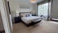 A beautifully appointed bedroom in a vacation home in Big Sky, Montana