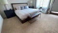 A beautifully appointed bedroom in a vacation home in Big Sky, Montana