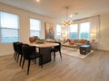 A beautifully appointed Dining Room in a townhome in Orlando, Florida Royalty Free Stock Photo