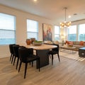 A beautifully appointed Dining Room in a townhome in Orlando, Florida Royalty Free Stock Photo