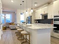 A beautifully appointed kitchen in a townhome in Orlando, Florida