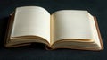 A beautifully arranged concept of journaling, featuring a neatly opened notebook with blank pages ready for writing Royalty Free Stock Photo