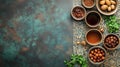 Traditional Middle Eastern Tea and Dates Royalty Free Stock Photo