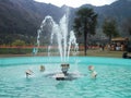A beautifully captured fountain in kashmir, India