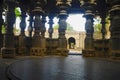 Beautifully carved pillars, Kopeshwar Temple, Khidrapur, Maharashtra.