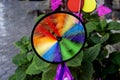 Colorful Rainbow Pinwheel Royalty Free Stock Photo