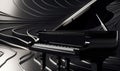 Beautifully crafted grand piano with a unique curved keyboard Creating using generative AI tools