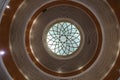 Beautifully crafted interior dome of the building with goldwork