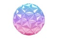 Beautifully crafted iridescent crystal ball with colorful gradient effect Royalty Free Stock Photo