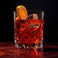 A beautifully crafted Negroni cocktail