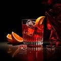 A beautifully crafted Negroni cocktail