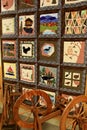 Beautifully crafted quilt on display,Adirondack Folk School, Lake Luzerne,2015