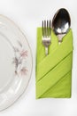 Beautifully curtailed napkin for festive table layout