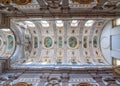 The ceiling of the Church of Saint Francis, Porto, Portugal. Royalty Free Stock Photo