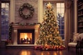 Beautifully decorated Christmas tree