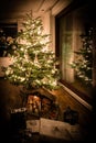 Beautifully decorated Christmas tree Royalty Free Stock Photo