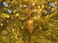 String of lights in a Christmas tree